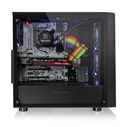 Корпус Thermaltake Versa J21 TGE, Black, без БЖ, ATX (CA-1K1-00M1WN-00) 5022960 фото