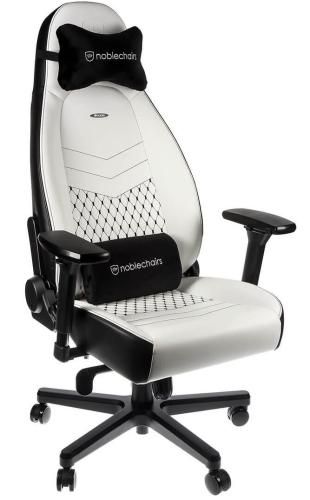 Ігрове крісло Noblechairs ICON, White/Black (NBL-ICN-PU-WBK) 8346630 фото