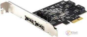 Контролер PCI-Express X1 - STLab A-480 eSATAIII 6.0Gbps 2 канали (2вн.+2 внутр.) PCI-E 3680520 фото