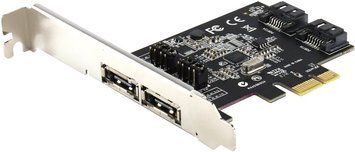 Контроллер PCI-Express X1 - STLab A-480 eSATAIII 6.0Gbps 2 канала (2вн.+2 внутр.) PCI-E 3680520 фото