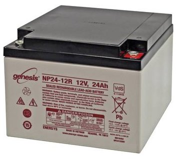 Батарея для ДБЖ 12В 24Ач EnerSys Genesis NP 24-12, Grey, AGM, 166х175х125 мм, 9.07 кг 7824690 фото