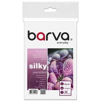 Фотобумага Barva, шелковисто-глянцевая, A6 (10x15), 270 г/м&sup2;, 20 л, серия "Everyday" (IP-FE270-393) 8349360 фото