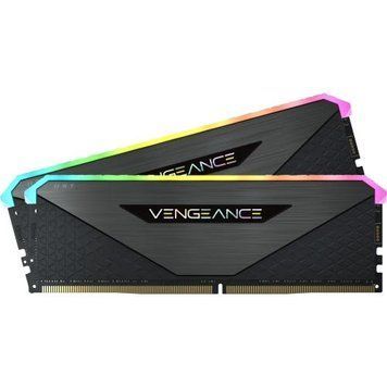Пам'ять 16Gb x 2 (32Gb Kit) DDR4, 3200 MHz, Corsair Vengeance RGB RT, Black (CMN32GX4M2Z3200C16) 8428920 фото