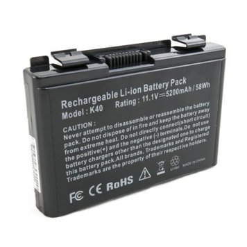 Акумулятор для ноутбука Asus K40 (A32-F82), Extradigital, 5200 mAh, 11.1 V (BNA3927) 3839970 фото