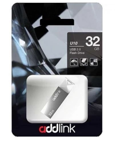 Флеш накопитель USB 64Gb AddLink U10, Grey, USB 2.0 (AD64GBU10G2) 7399260 фото