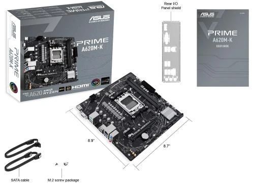 Материнська плата AM5 Asus PRIME A620M-K 8109330 фото