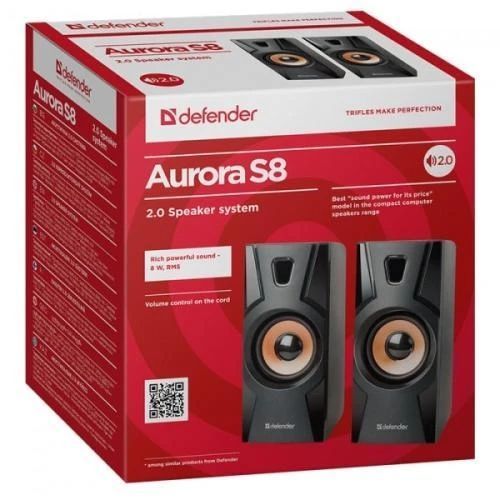 Колонки 2.0 Defender Aurora S8, Black (65408) 4990410 фото