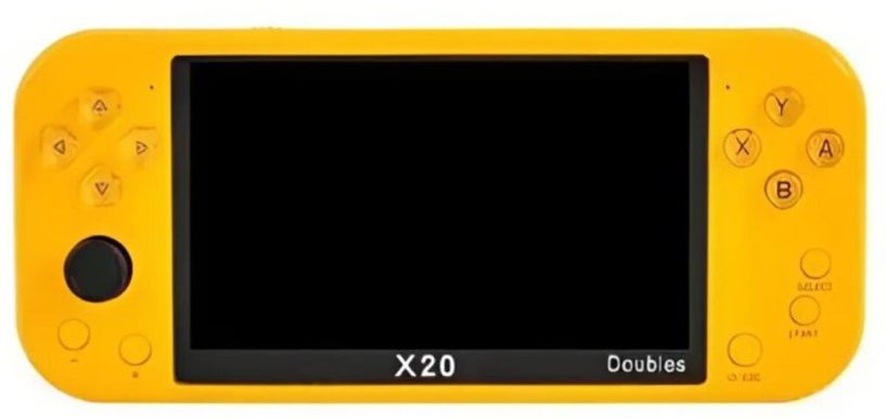 Портативная игровая приставка Data Frog X20 Doubles, Yellow 8755380 фото
