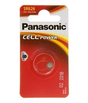 Батарейки SR626/V377, Panasonic, 1 шт, Blister (SR-626EL/1B) 5456340 фото