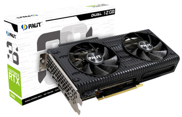 Відеокарта GeForce RTX 3060, Palit, Dual, 12Gb GDDR6, 192-bit (NE63060019K9-190AD) 6609060 фото