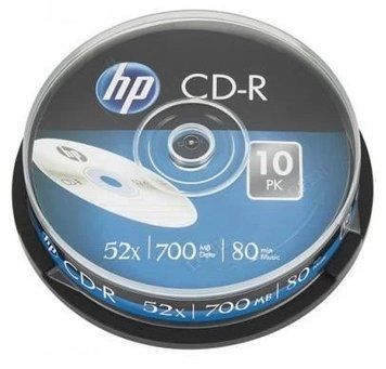 Диск CD-R 10 HP, 700Mb, 52x, Cake Box (CRE00019-3) 6509730 фото