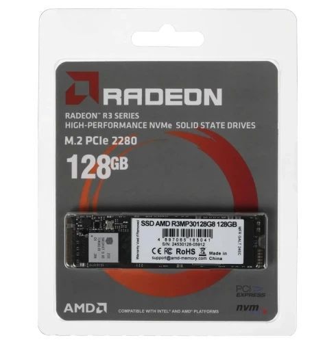 Твердотільний накопичувач SSD 128Gb, AMD R3, PCI-E 3.0 x4, M.2 (R3MP30128G8) 9482580 фото