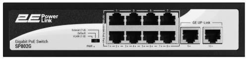 Комутатор 2E PowerLink SP802G, Black, некерований (2E-SP802G-2) 8506860 фото