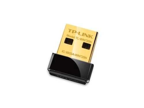 Мережевий адаптер USB TP-LINK TL-WN725N, Black, до 150 Мбит/с, 802.11n, USB 2.0, ультракомпактний 3195240 фото