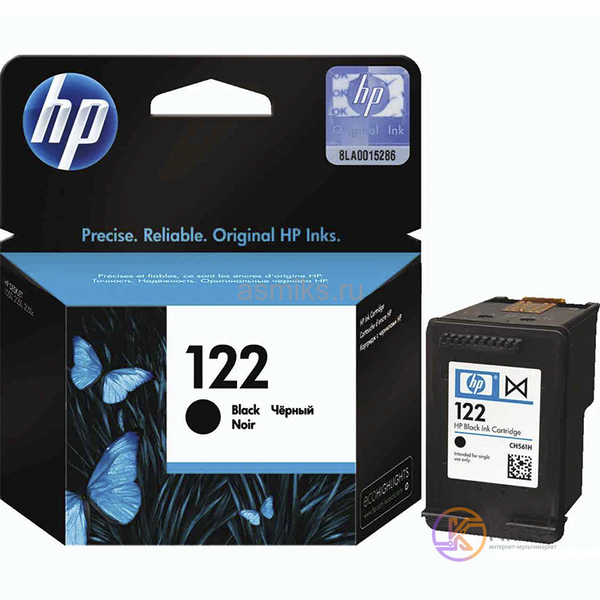 Картридж HP №122 (CH561HE), Black, DeskJet 2050, 120 стор / 2 мл 1172910 фото