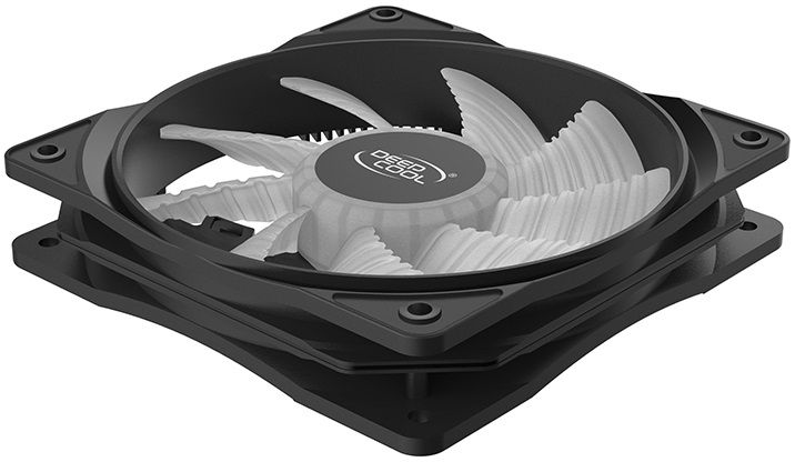 Вентилятор 120 мм, Deepcool RF120R, Black (DP-FLED-RF120-RD) 6129870 фото