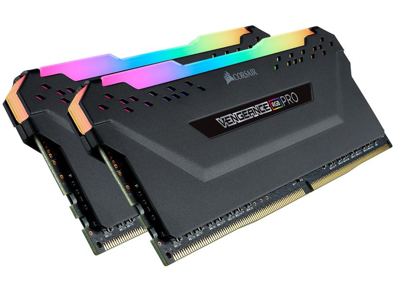 Пам'ять 8Gb x 2 (16Gb Kit) DDR4, 3600 MHz, Corsair Vengeance RGB Pro, Black (CMW16GX4M2D3600C18) 7150470 фото