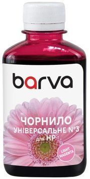 Чернила Barva HP №3 (универсальные), Light Magenta, 180 мл, водорастворимые (HU3-970) 9657030 фото
