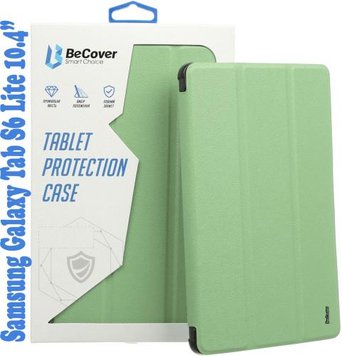 Чохол-книжка для Samsung Galaxy Tab S6 Lite 10.4 (P610/P613/P615), Soft Edge BeCover, Green 8028960 фото