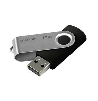Флеш накопичувач USB 32Gb Goodram UTS2, Black/Silver, USB 2.0 (UTS2-0320K0R11) 3985380 фото