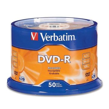 Диск DVD-R 50 Verbatim, 4.7Gb, 16x, Matt Silver, Cake Box (43548) 3493650 фото