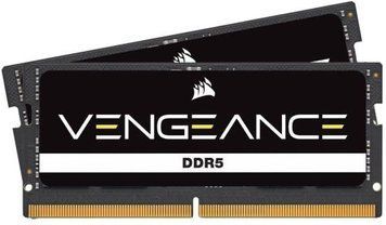 Пам'ять SO-DIMM, DDR5, 16Gb x 2 (32Gb Kit), 4800 MHz, Corsair Vengeance (CMSX32GX5M2A4800C40) 8526450 фото