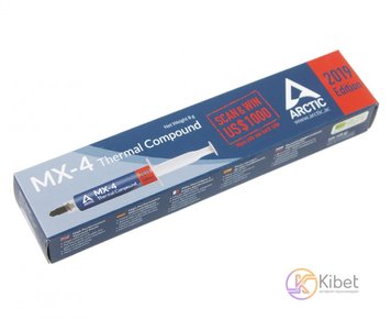 Термопаста Arctic MX-4 '2019 Edition', 8 г, шприц, 8.5 Вт мК, -50 C +160 C (AC 5164800 фото