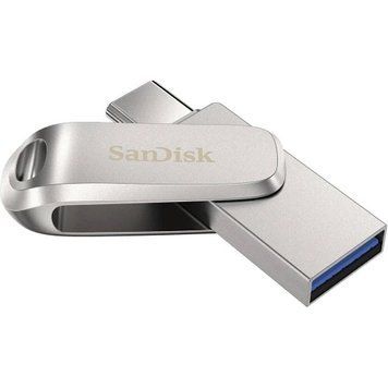 Флеш накопичувач USB 256Gb SanDisk Ultra Dual Luxe, Silver, Type-C / USB 3.2 Gen 1 (SDDDC4-256G-GAM46) 9716280 фото