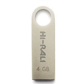 Флеш накопичувач USB 4Gb Hi-Rali Shuttle, Silver, USB 2.0 (HI-4GBSHSL) 4263840 фото