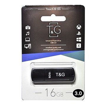 Флеш накопитель USB 16Gb T&G Classic TG011, Black, USB 3.0 (TG011-16GB3BK) 9155970 фото