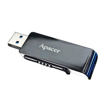 Флеш накопичувач USB 128Gb Apacer AH350, Black, USB 3.2 Gen 1 (AP128GAH350B-1) 5205000 фото