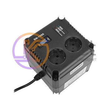 Стабілізатор Gemix SN-1000 1000VA (700 Вт), вход. напряжение 140-260В, вых напряжение 220В + - 6,8% 50 Гц, цифровые индикаторы 5088180 фото
