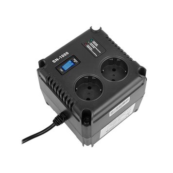 Стабілізатор Gemix SN-1000 1000VA (700 Вт), вхід. напруга 140-260В, вих напруга 220В 5088180 фото