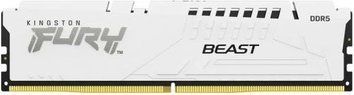 Пам'ять 16Gb DDR5, 6400 MHz, Kingston Fury Beast, White (KF564C32BWE-16) 8619450 фото