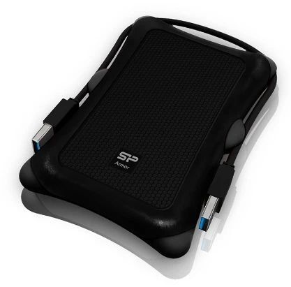 Внешний жесткий диск 1Tb Silicon Power Armor A30, Black (SP010TBPHDA30S3A) 6110700 фото