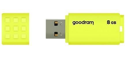 Флеш накопичувач USB 8Gb Goodram UME2, Yellow, USB 2.0 (UME2-0080Y0R11) 6331920 фото