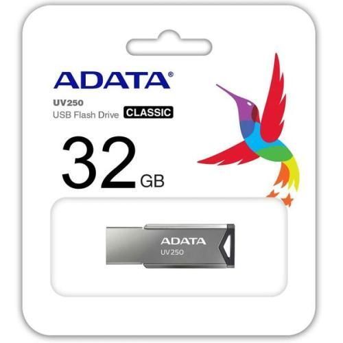Флеш накопитель USB 32Gb ADATA UV250, Silver, USB 2.0 (AUV250-32G-RBK) 5468310 фото