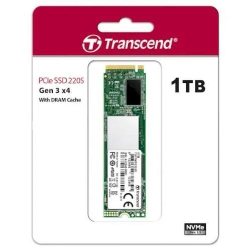 Твердотельный накопитель SSD 1Tb, Transcend 220S, PCI-E 3.0 x4, M.2 (TS1TMTE220S) 5443740 фото