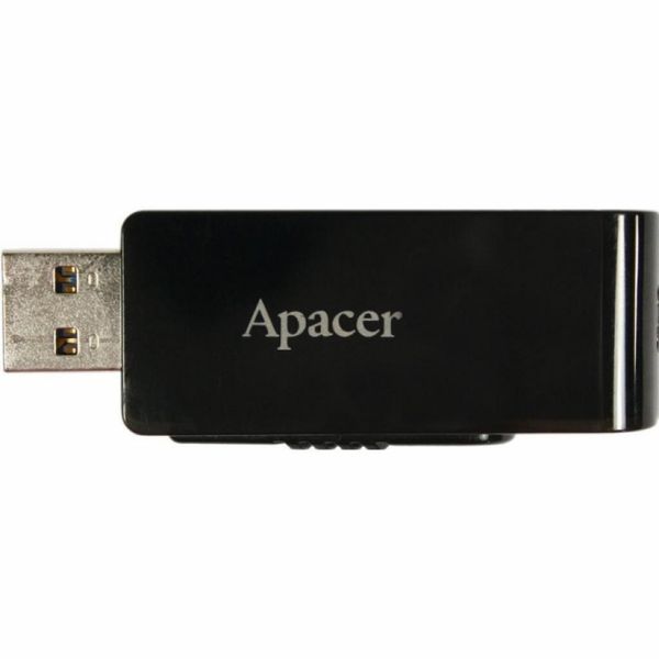 Флеш накопитель USB 128Gb Apacer AH350, Black, USB 3.2 Gen 1 (AP128GAH350B-1) 5205000 фото