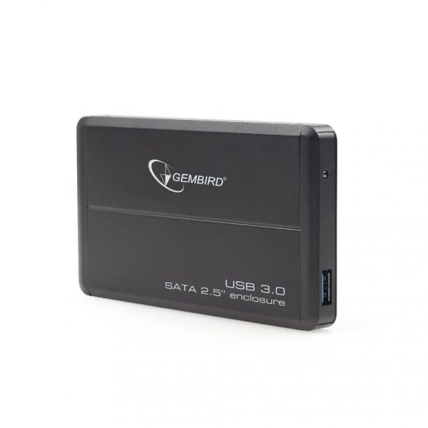 Кишеня зовнішня 2.5" Gembird, Black, USB 3.0, 1xSATA HDD/SSD, живлення по USB (EE2-U3S-2) 3609360 фото