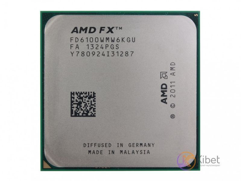 Процессор AMD (AM3+) FX-6100, Tray, 6x3.3 GHz (Turbo Boost 3.9 GHz), L3 8Mb, Zam 4619310 фото