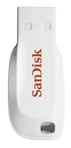 Флеш накопитель USB 16Gb SanDisk Cruzer Blade, White, USB 2.0 (SDCZ50C-016G-B35W) 9319620 фото