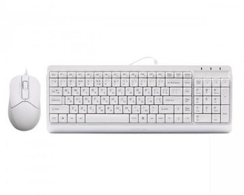 Комплект A4Tech Fstyler Sleek Multimedia Comfort F1512, White, клавіатура+миша, USB 6692460 фото