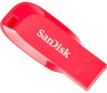 Флеш накопичувач USB 64Gb SanDisk Cruzer Blade, Pink, USB 2.0 (SDCZ50C-064G-B35PE) 8253540 фото