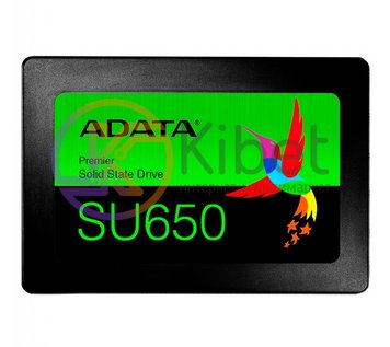 Твердотільний накопичувач 120Gb, ADATA Ultimate SU650, SATA3, 2.5', 3D TLC, 520/450 MB/s (ASU650SS-120GT-R) 4952280 фото