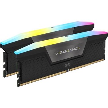 Пам'ять 16Gb x 2 (32Gb Kit) DDR5, 6000 MHz, Corsair Vengeance RGB, Black (CMH32GX5M2B6000C40) 7862010 фото