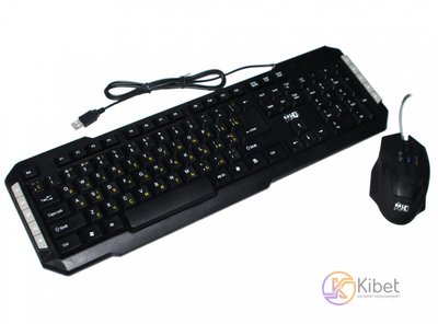 Комплект HQ-Tech KM-219, Black, Optical, USB, мультимедийная клавиатура+мышь 4134360 фото