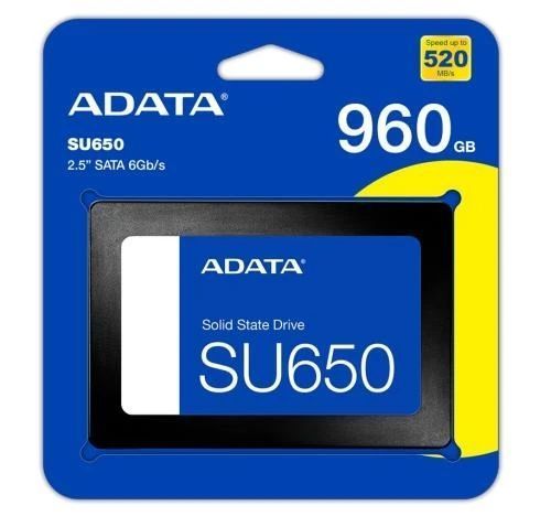 Твердотельный накопитель SSD 960Gb, ADATA Ultimate SU650, SATA3, 2.5" (ASU650SS-960GT-R) 5592120 фото