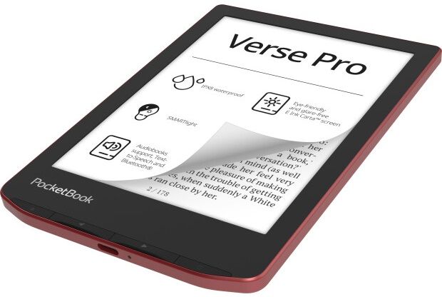 Електронна книга 6" PocketBook Verse Pro PB634 Passion Red (PB634-3-CIS) 8250240 фото