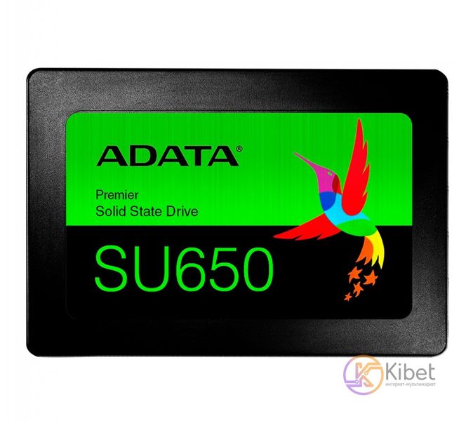 Твердотільний накопичувач 120Gb, ADATA Ultimate SU650, SATA3, 2.5', 3D TLC, 520/450 MB/s (ASU650SS-120GT-R) 4952280 фото